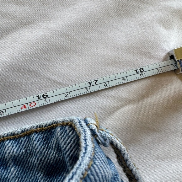 Edikted Flame Two Tone Denim Jeans High Rise Button Fly Women’s 34x31” - Picture 5 of 6